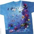 Уникальный подводным мир прямо на Вашей футболке. Не забываем надевать тапочки, кораллы довольно остры!