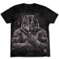 Бойцовская футболка с волком