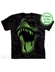 Добрый динозаврик на футболке с красивыми зубками